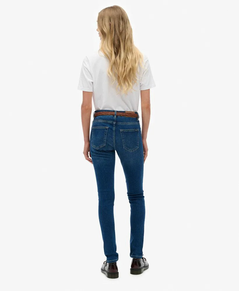 Organic Cotton Mid Rise Skinny Jeans