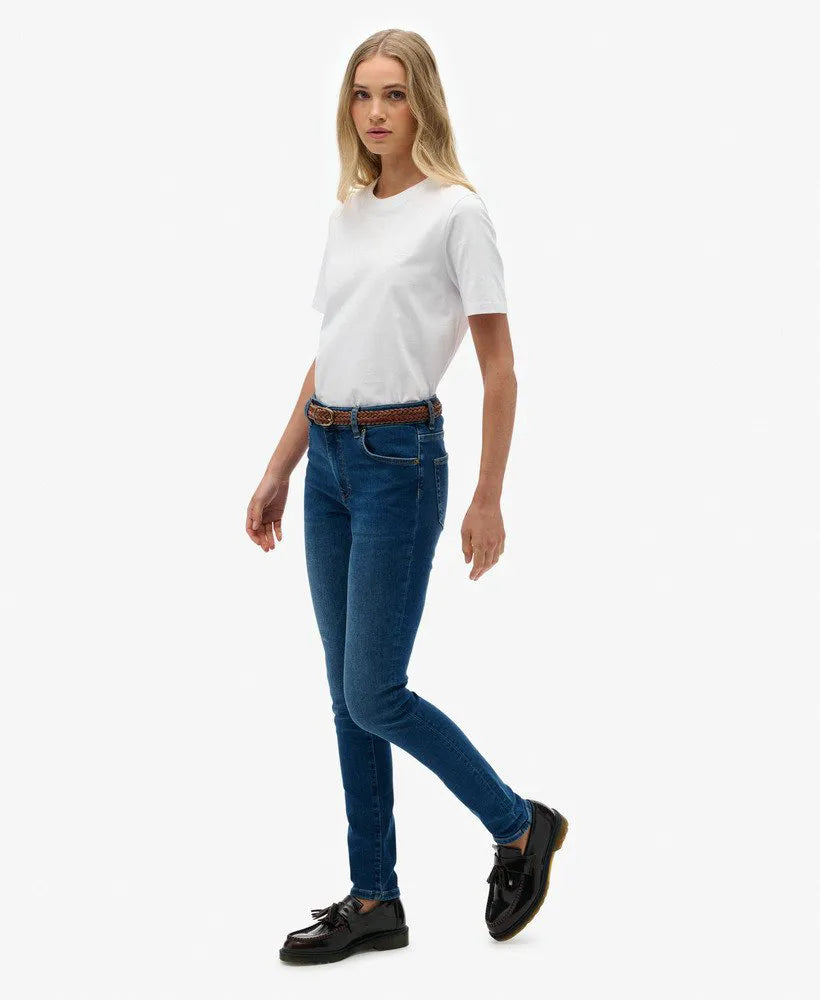 Organic Cotton Mid Rise Skinny Jeans