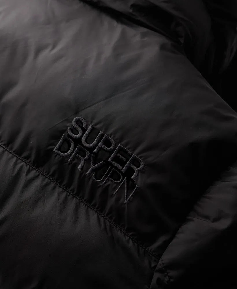 Black Puffer Jacket with Hood