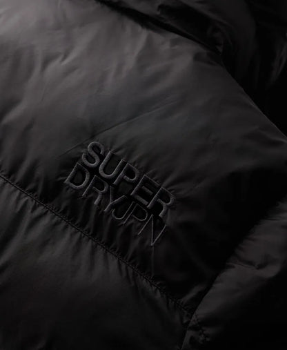Black Puffer Jacket with Hood