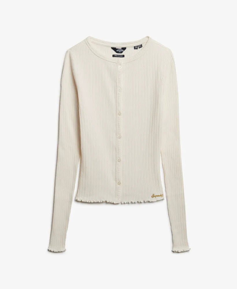 Athletic Essentials Ribbed Cardigan
