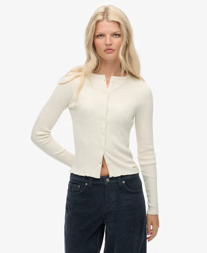 Athletic Essentials Ribbed Cardigan