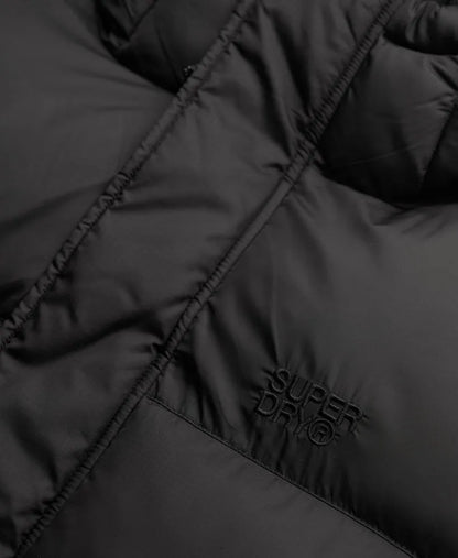 Black Puffer Jacket with Hood