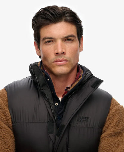 Black Puffer Gilet