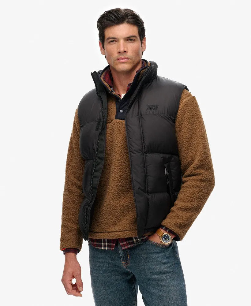 Black Puffer Gilet