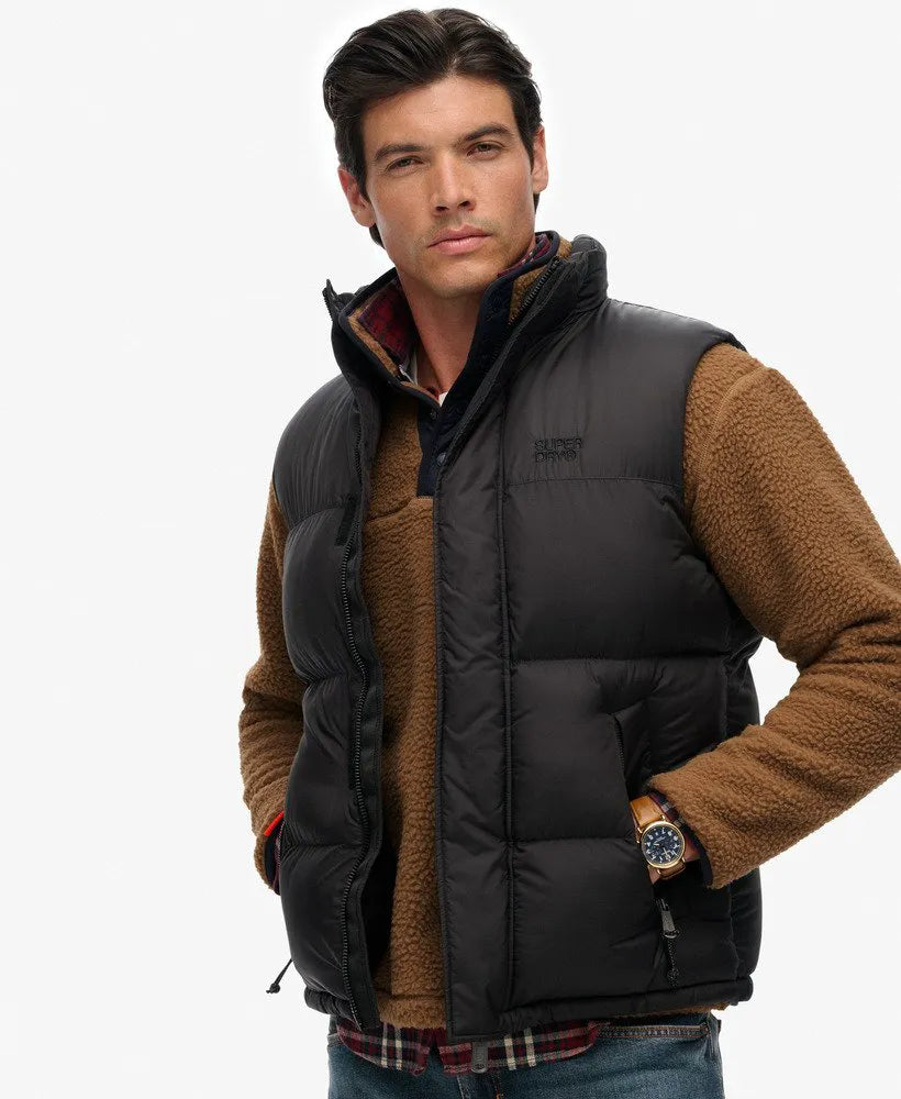 Black Puffer Gilet