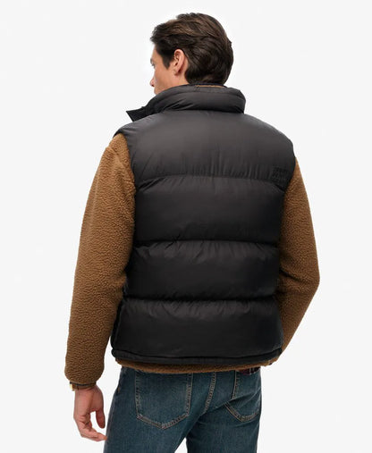 Black Puffer Gilet