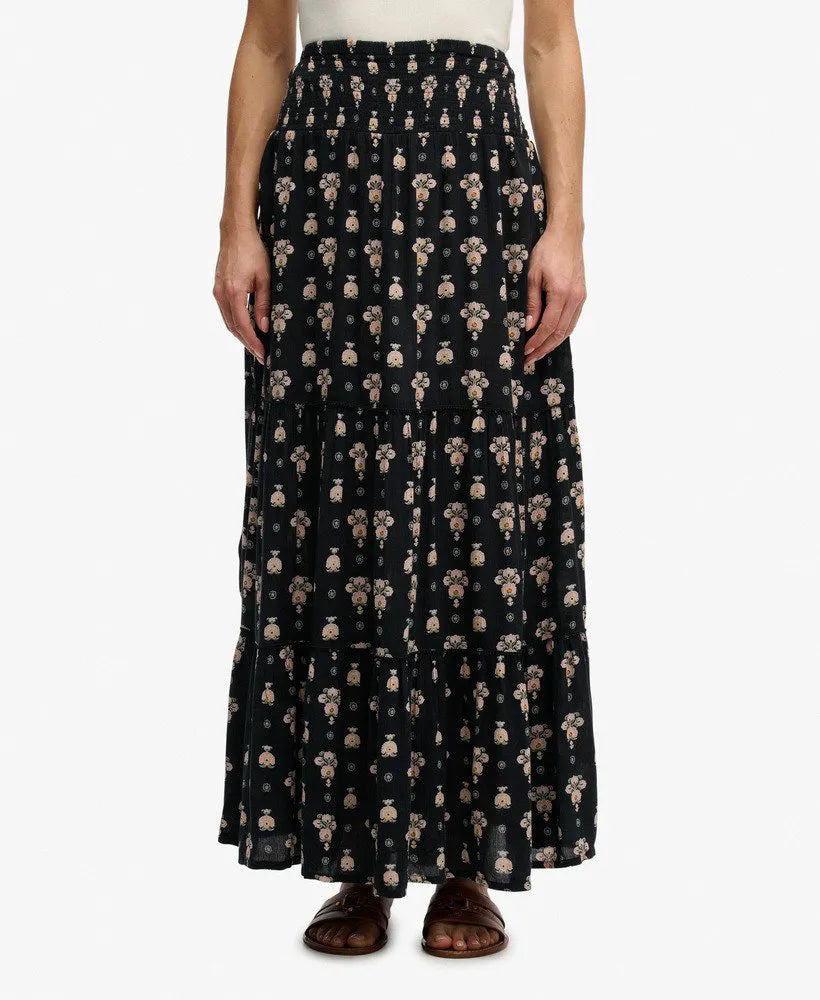 Print Maxi Skirt