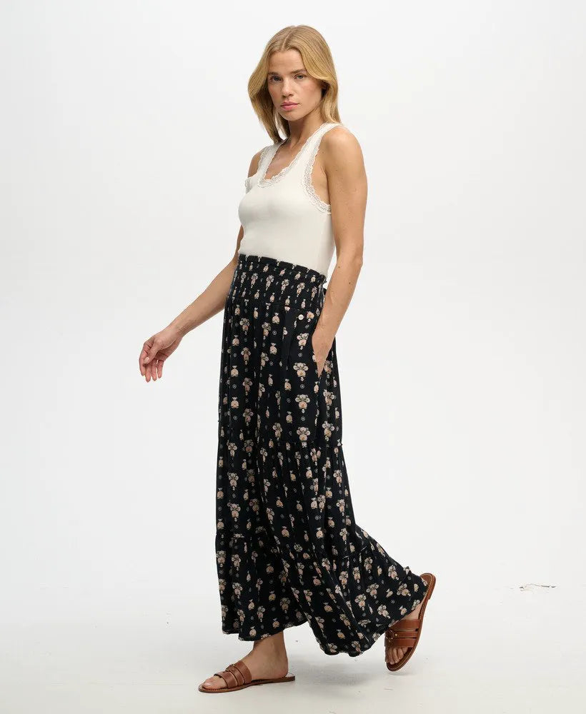 Print Maxi Skirt