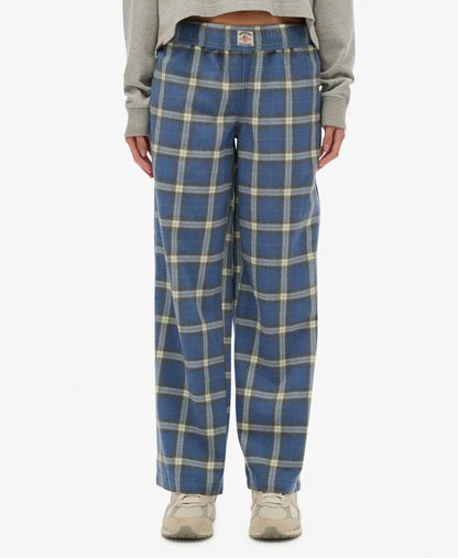 Navy/Green Check