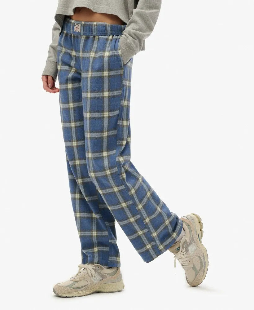 Navy/Green Check