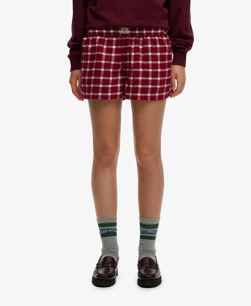Burgundy Check