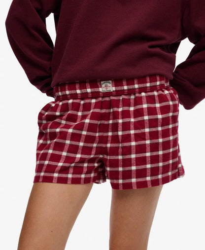 Burgundy Check