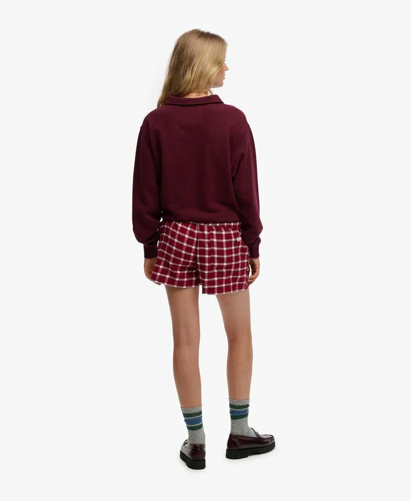 Burgundy Check