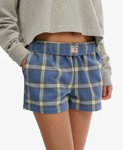 Navy/Green Check