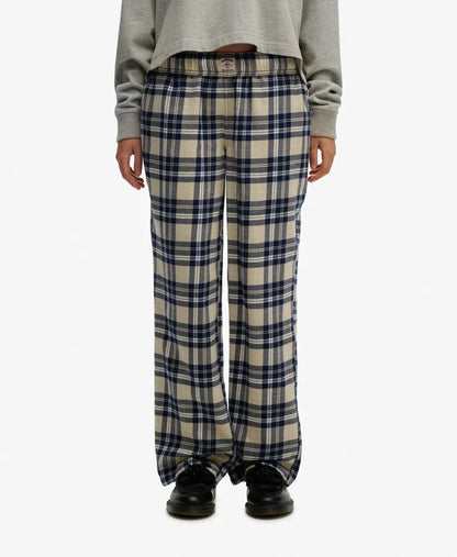 Cream/Navy Check