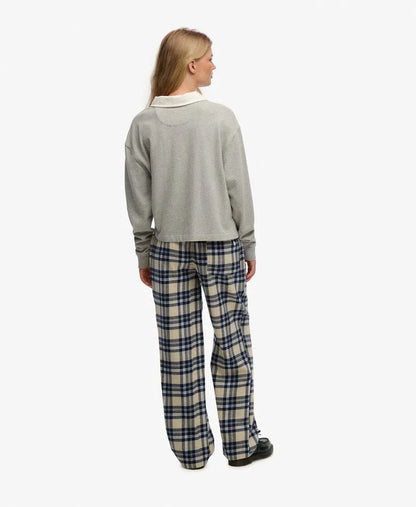 Cream/Navy Check