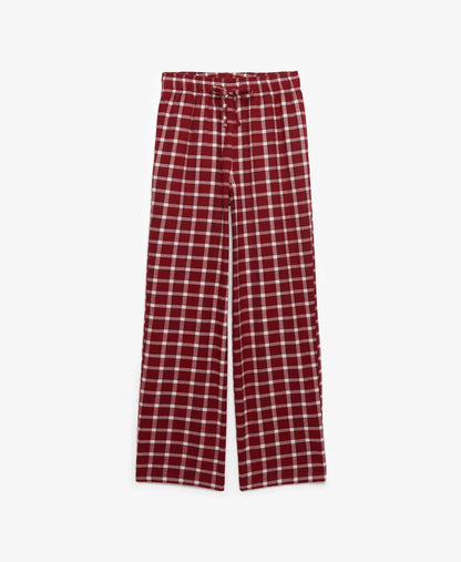 Burgundy Check