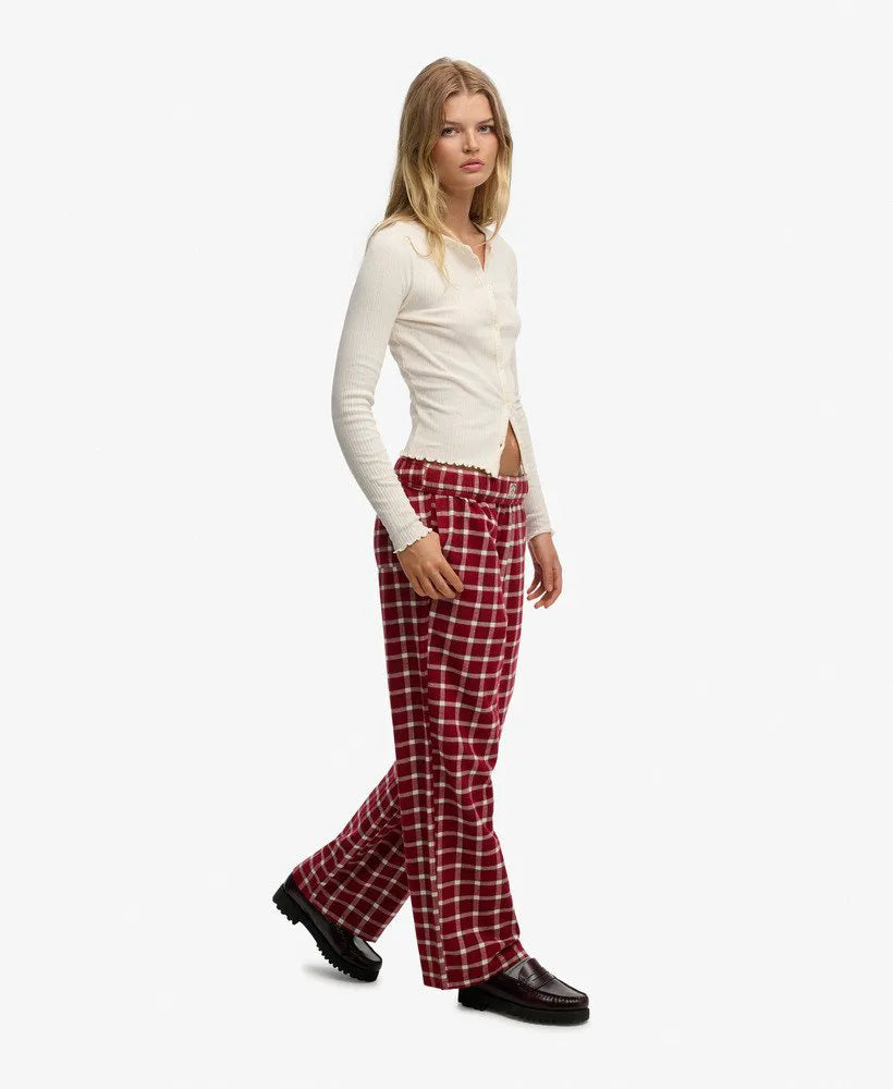 Burgundy Check