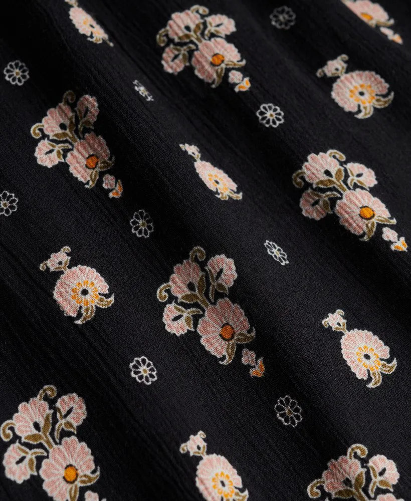 Decorative Sister Print Black