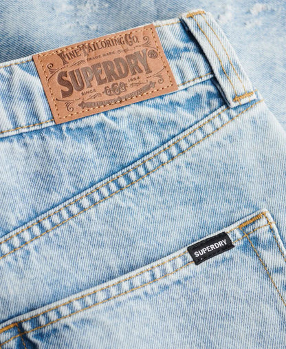 Mid Rise Denim Shorts