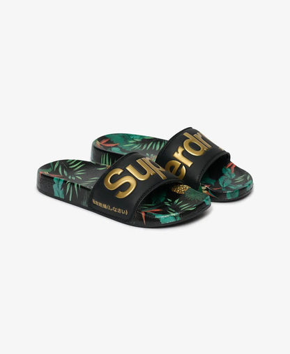 Black/Pineapple Aop