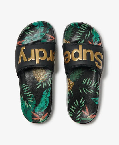 Black/Pineapple Aop