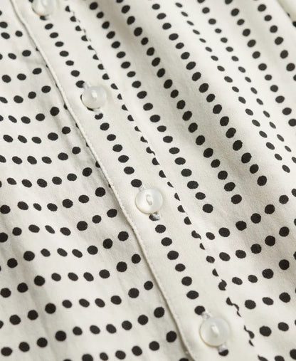 Off White Dot Invert Row Print