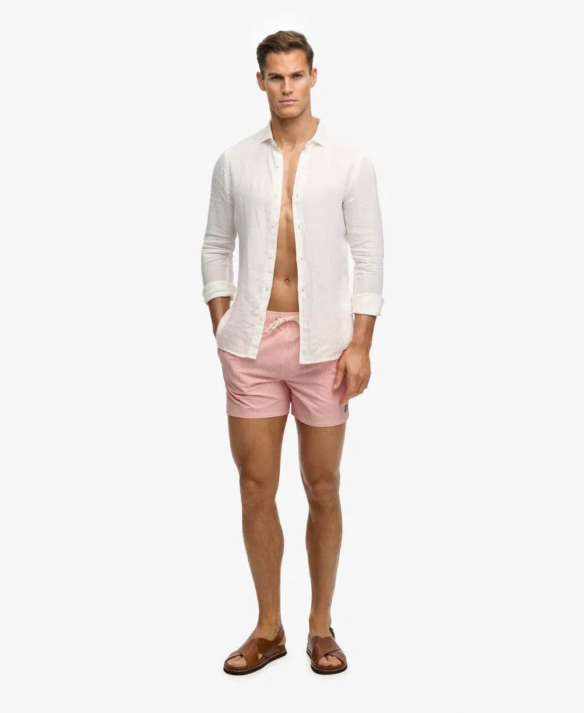 Sugar Coral/White Thin Stripe