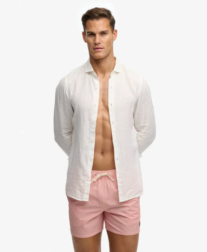 Sugar Coral/White Thin Stripe