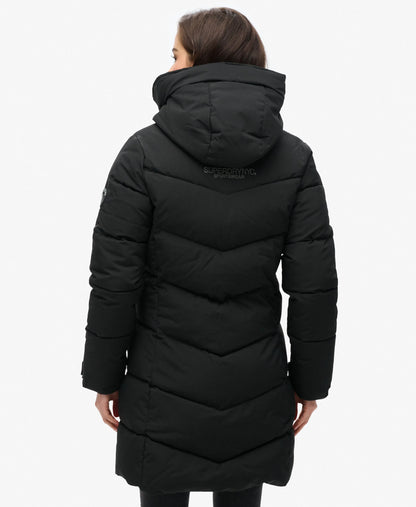 City Chevron Padded Parka Coat