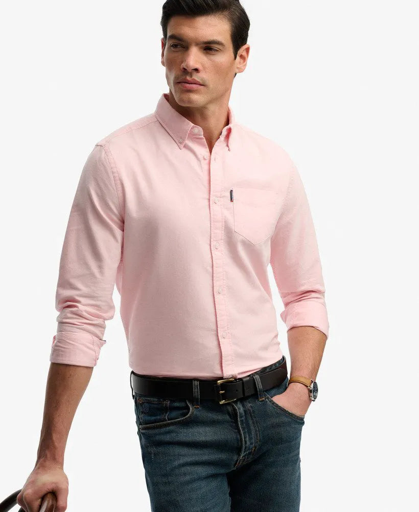Coral Pink Chambray