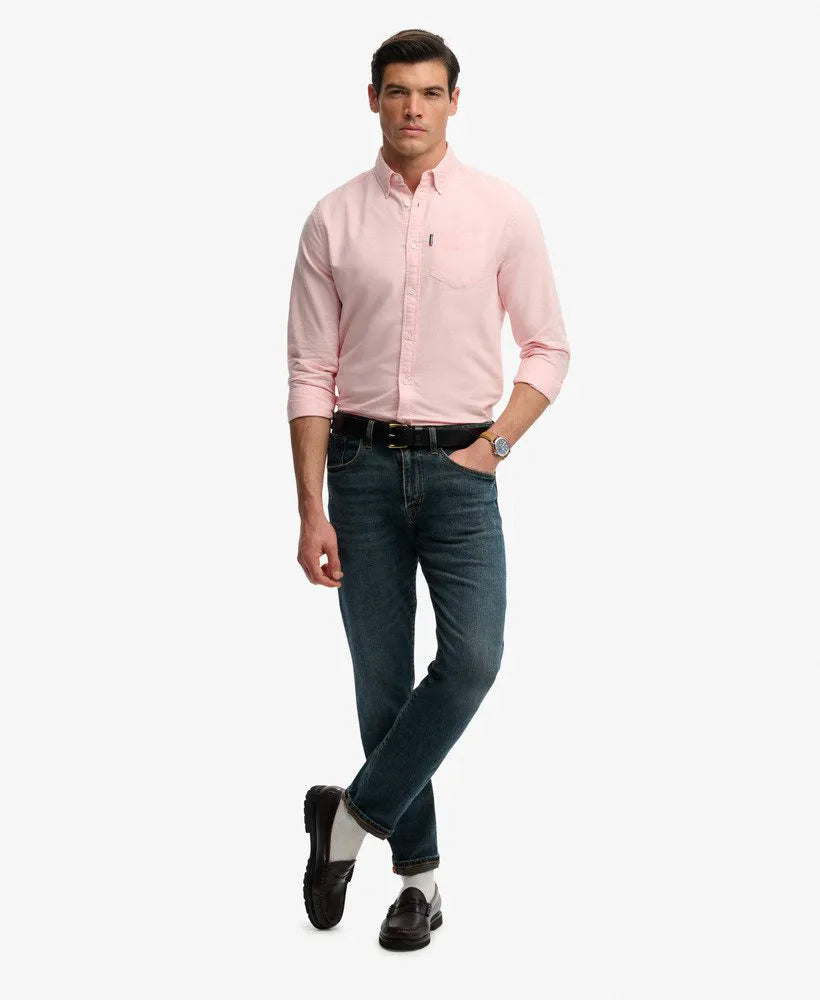 Coral Pink Chambray
