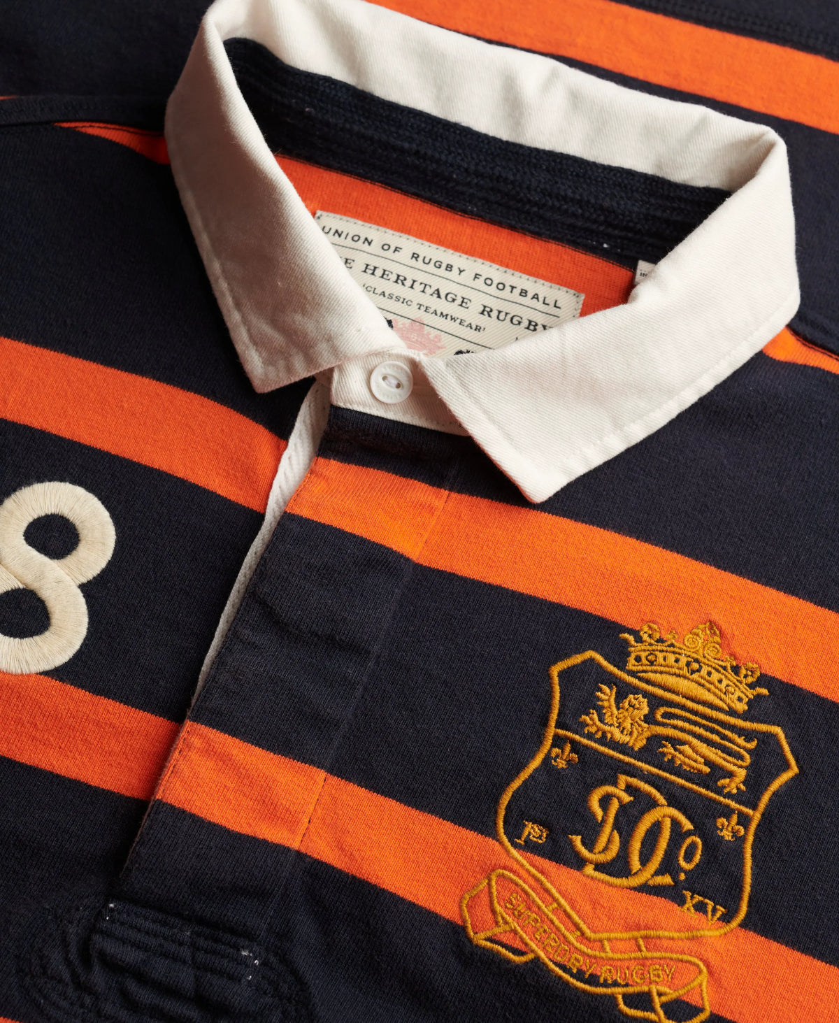Navy/Orange Stripe