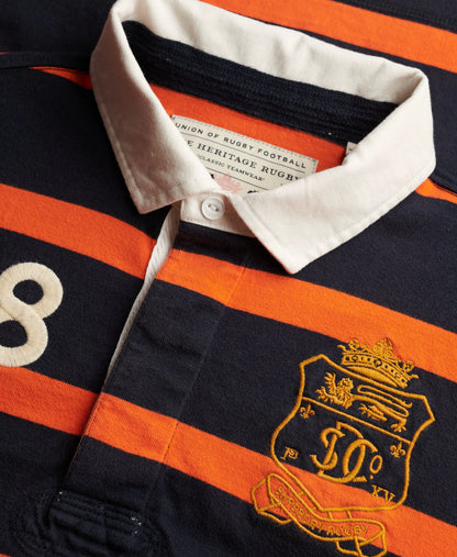 Navy/Orange Stripe