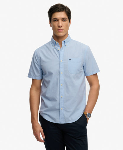 Blue Micro Houndstooth