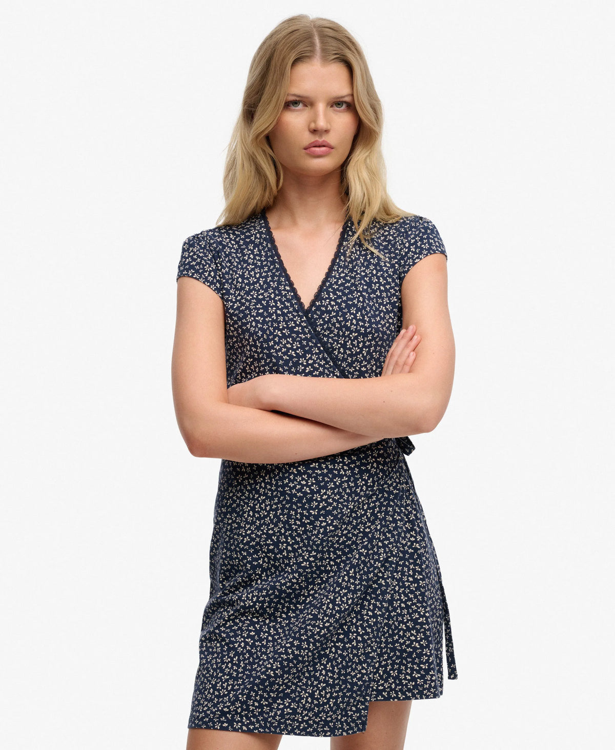 Navy Ditsy