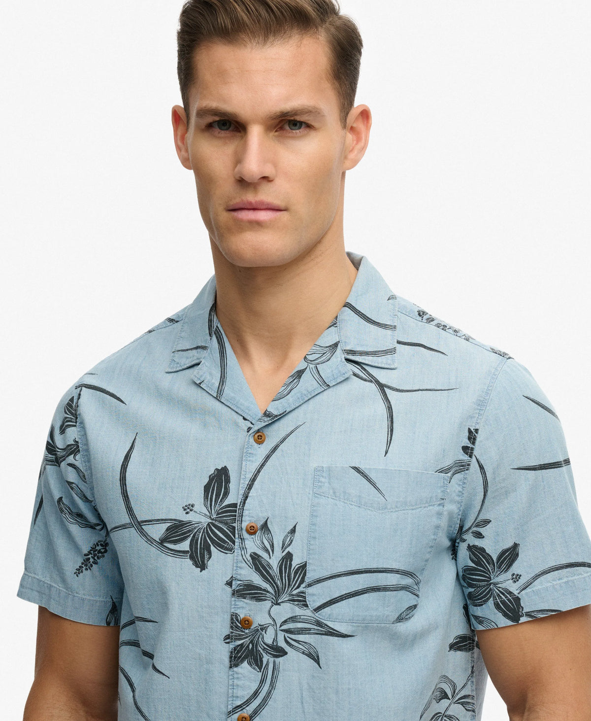 Mid Wash Blue Hawaiian