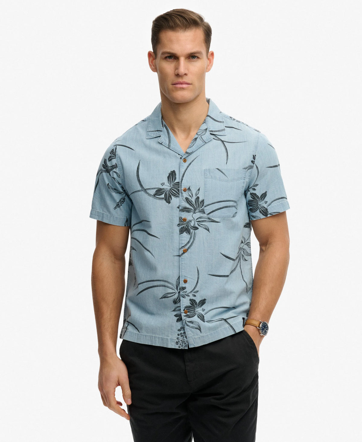 Mid Wash Blue Hawaiian