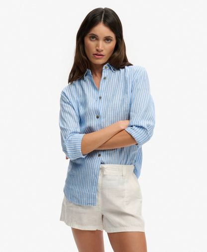 Premium Linen Button Down Slim Shirt