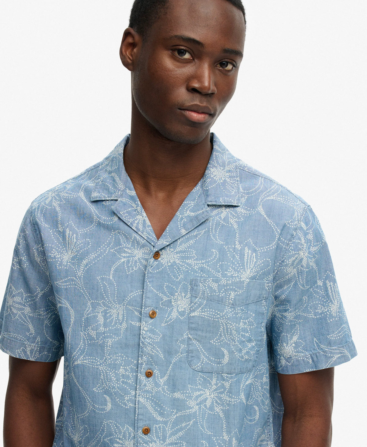 Nouveau Navy Floral Dot