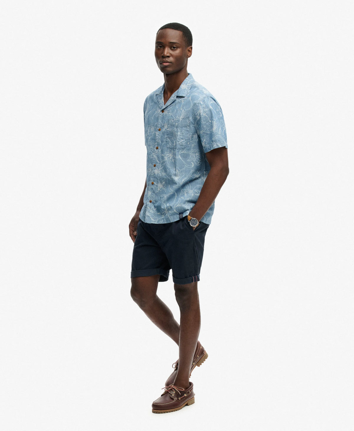 Nouveau Navy Floral Dot