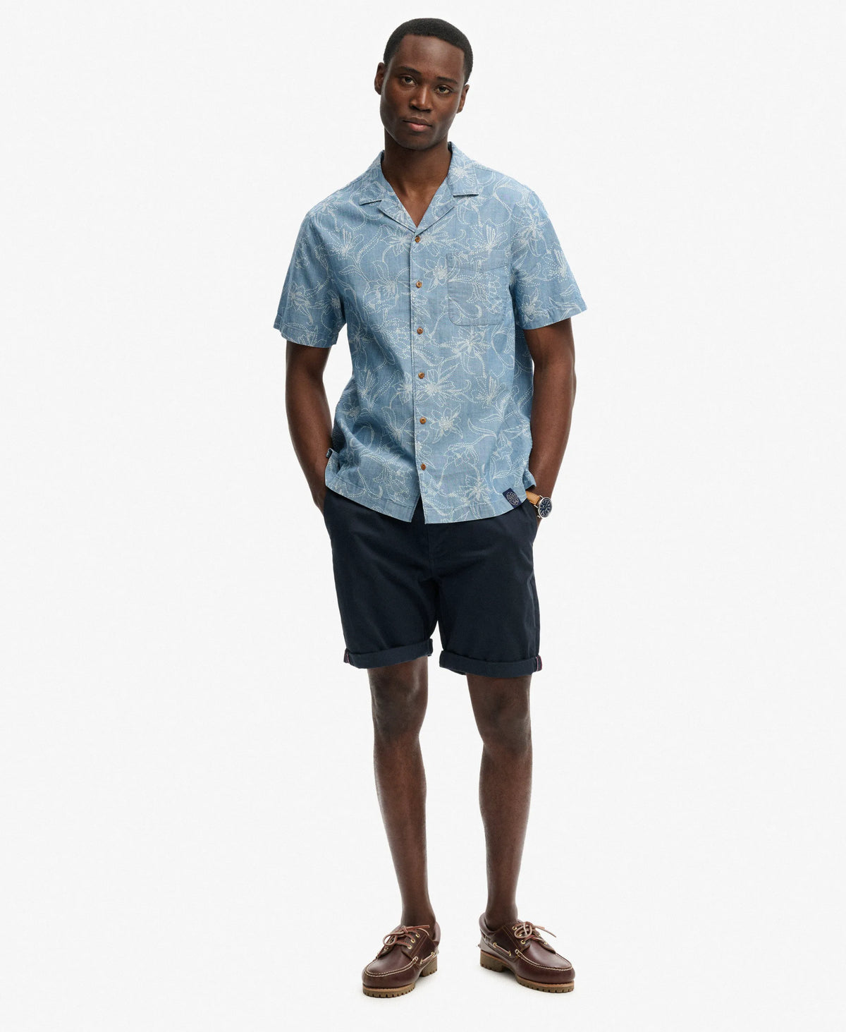 Nouveau Navy Floral Dot