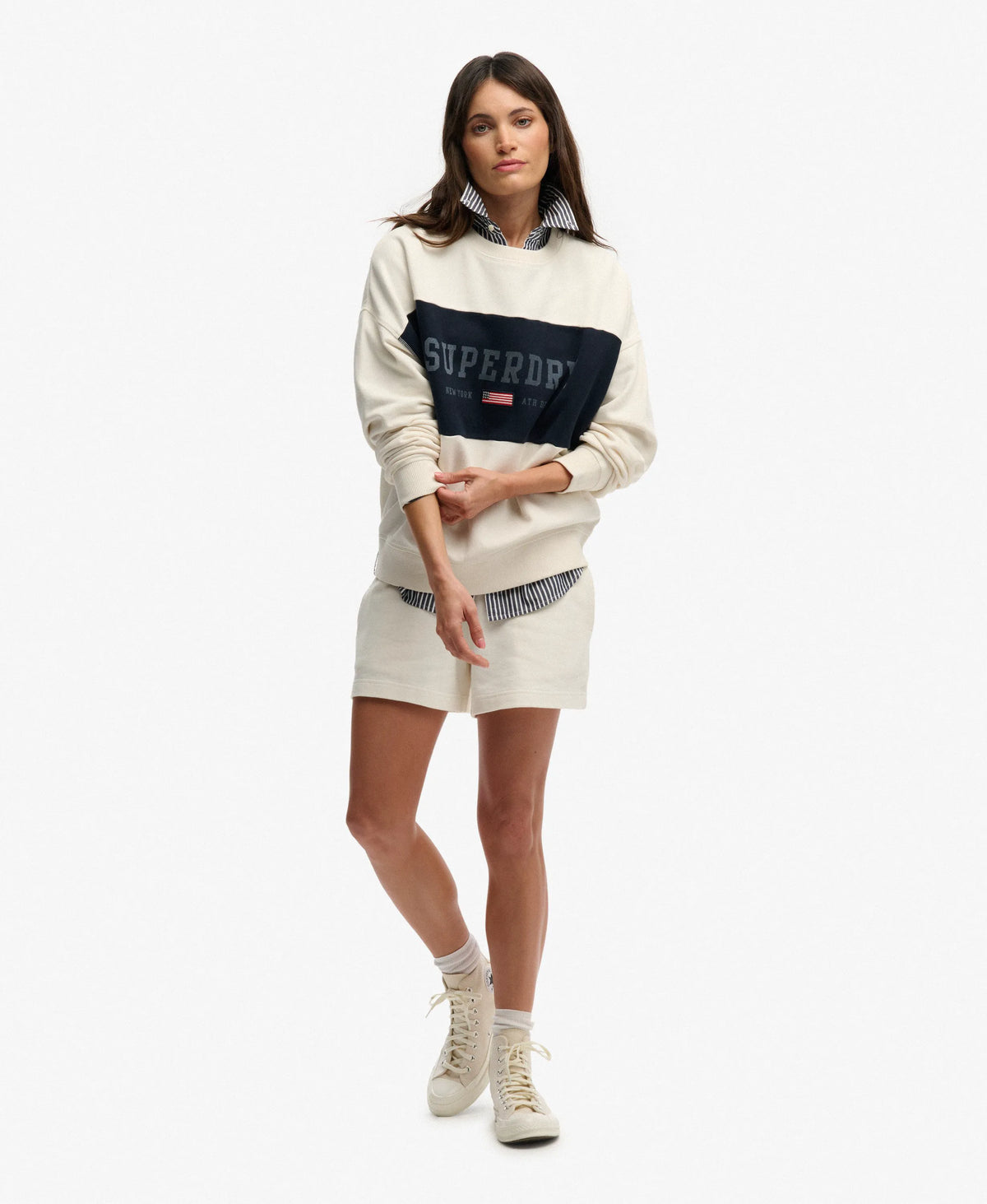 Athletic Essentials Flag Embroidered Sweatshirt