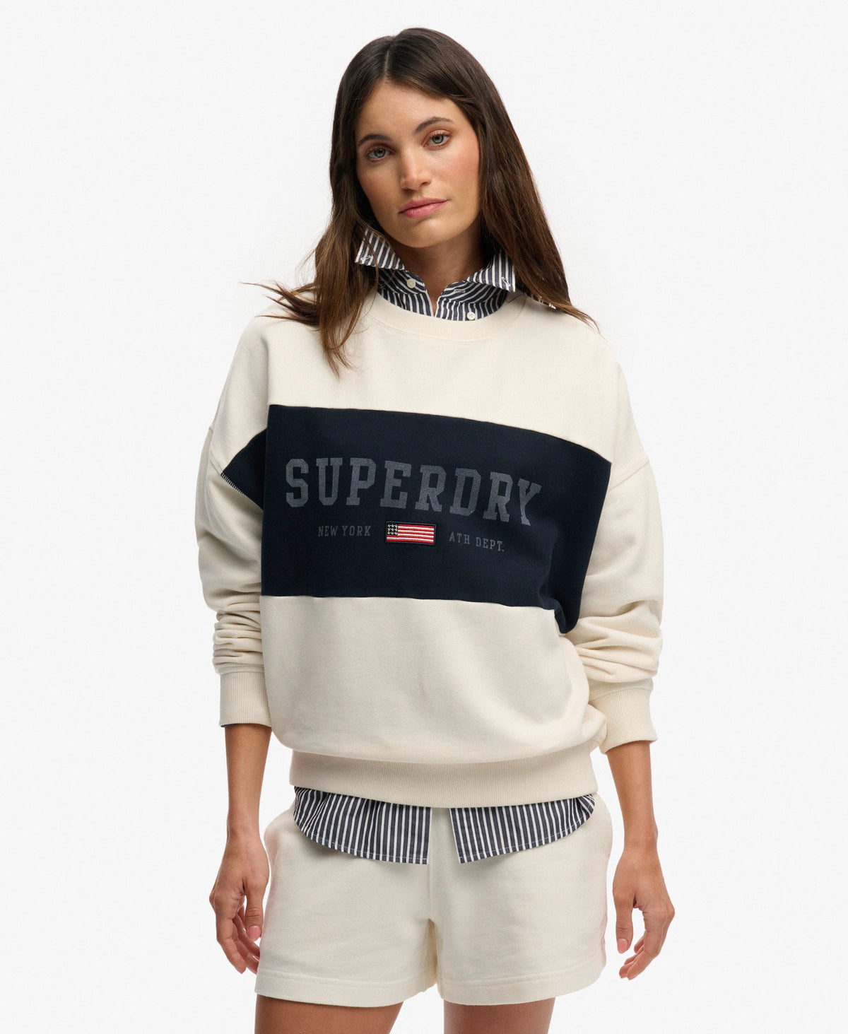 Athletic Essentials Flag Embroidered Sweatshirt