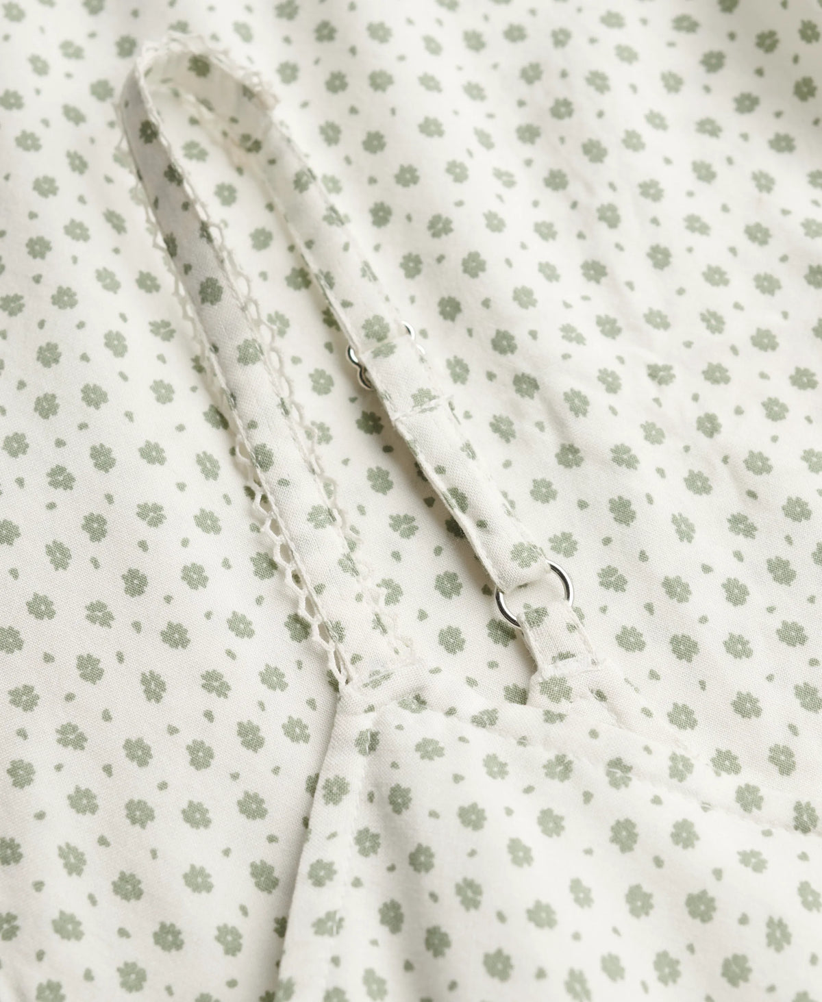 Light Jade Green Ditsy Hearts
