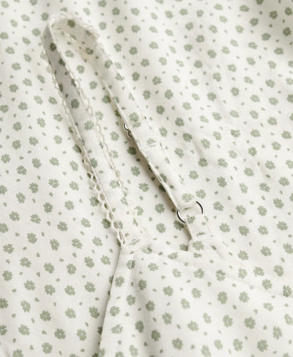 Light Jade Green Ditsy Hearts