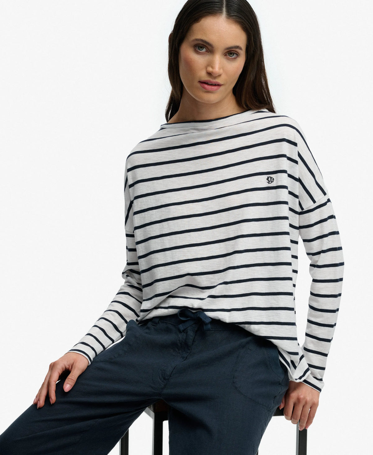 Optic/Eclipse Navy Stripe