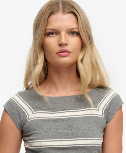 Griffin Grey Marl Stripe
