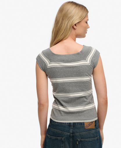 Griffin Grey Marl Stripe